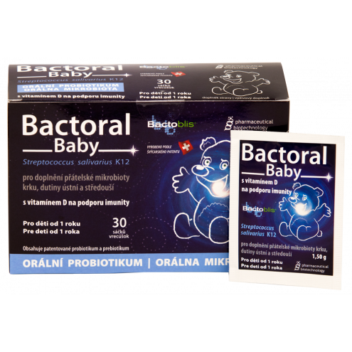 BACTORAL Baby - Оральный пробиотик с витамином D, 30 пакетиков